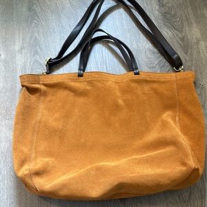 Mark & Graham Italian suede tote/crossbody